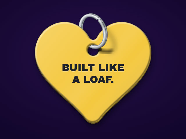 Yellow heart tag