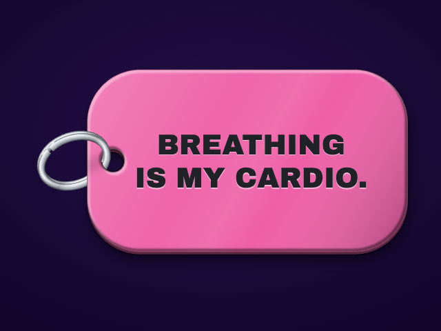 Hot pink military tag